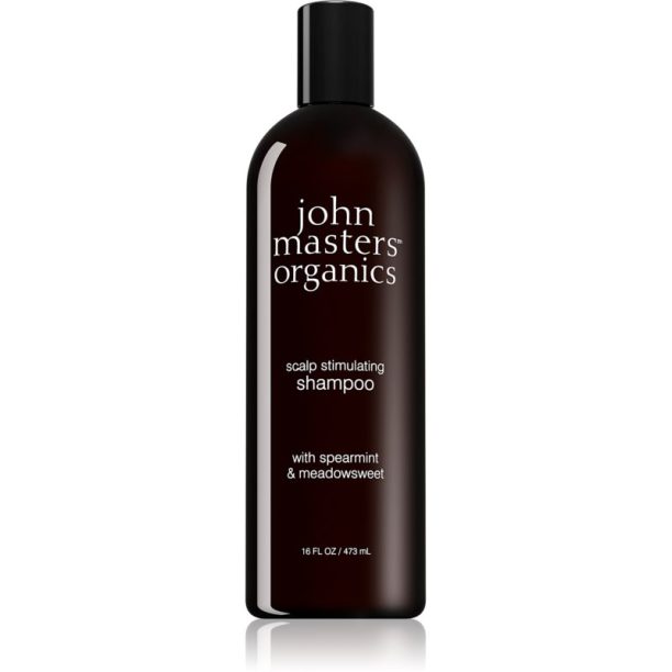 John Masters Organics Spearmint & Meadowsweet Scalp Stimulating Shampoo стимулиращ шампоан за мазна кожа на скалпа 473 мл.