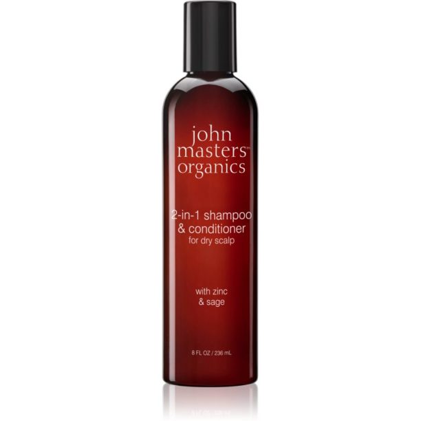 John Masters Organics Zinc & Sage 2-in-1 Shampoo & Conditioner шампоан и балсам 2 в1