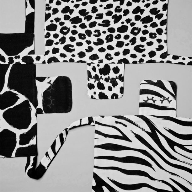 KLRK Home Wild B&W Zebra бебешко одеялце Gustav 80x46 cm 1 бр. на ниска цена