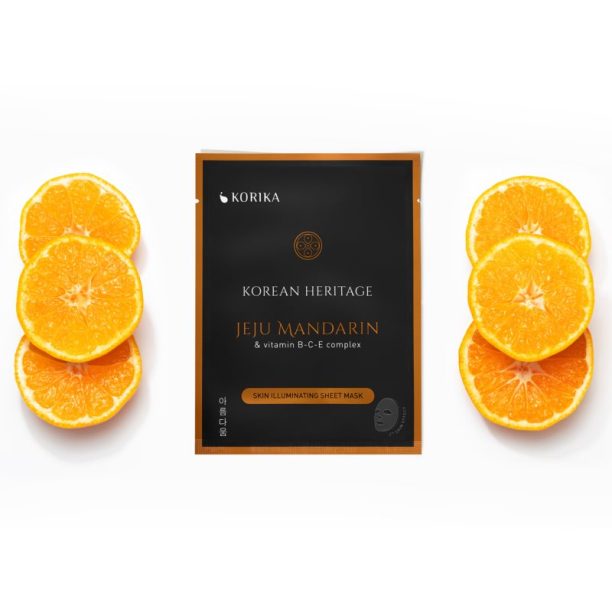 KORIKA Korean Heritage Set of 5 Skin Illuminating Face Sheet Masks комплект маски за лице на намалена цена (за озаряване на лицето) купи на топ цена