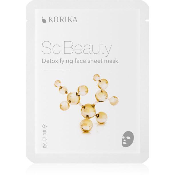 KORIKA SciBeauty Detoxifying Face Sheet Mask Хидратираща платнена маска 22 гр. на ниска цена