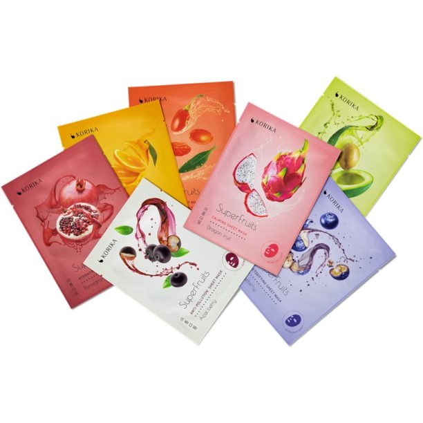 KORIKA SuperFruits Dragon Fruit - Calming Sheet Mask успокояваща платнена маска Dragon fruit 25 гр. купи на топ цена