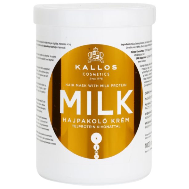 Kallos Milk маска с млечен протеин 1000 мл.