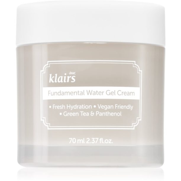 Klairs Fundamental Water Gel Cream хидратиращ гел-крем за лице 70 мл.