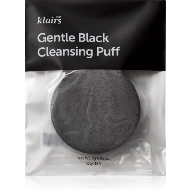 Klairs Gentle Black Cleansing Puff почистваща гъбичка за лице