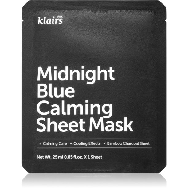 Klairs Midnight Blue Calming Sheet Mask успокояваща платнена маска 25 мл.