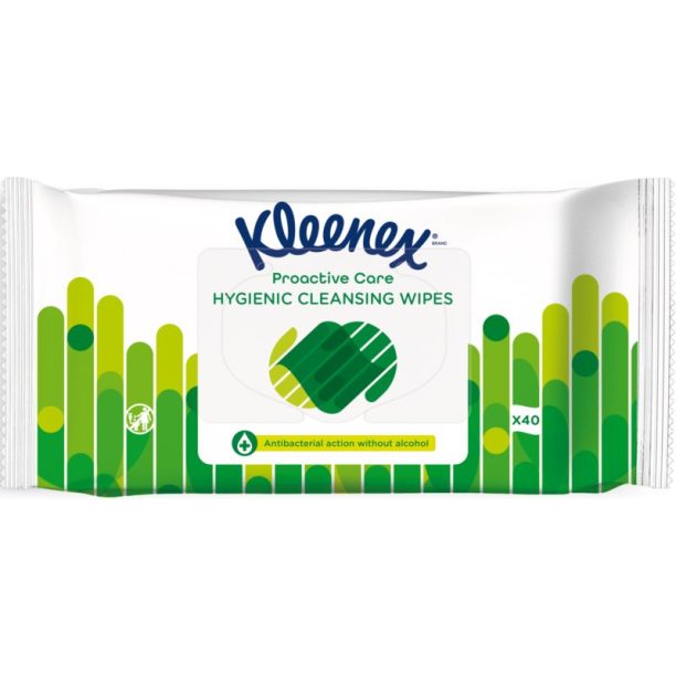 Kleenex Antibacterial Wet Wipes мокри кърпички без алкохол 40 бр.