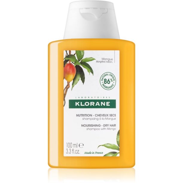 Klorane Mango интензивен подхранващ шампоан за суха коса 100 мл.