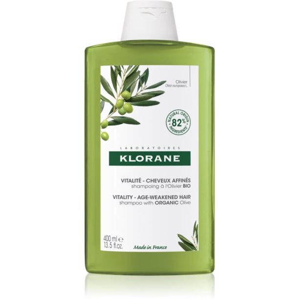 Klorane Organic Olive регенериращ шампоан  за зряла коса 400 мл.