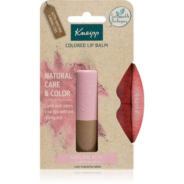 Kneipp Natural Care & Color тониращ балсам за устни цвят Natural Rosé 3