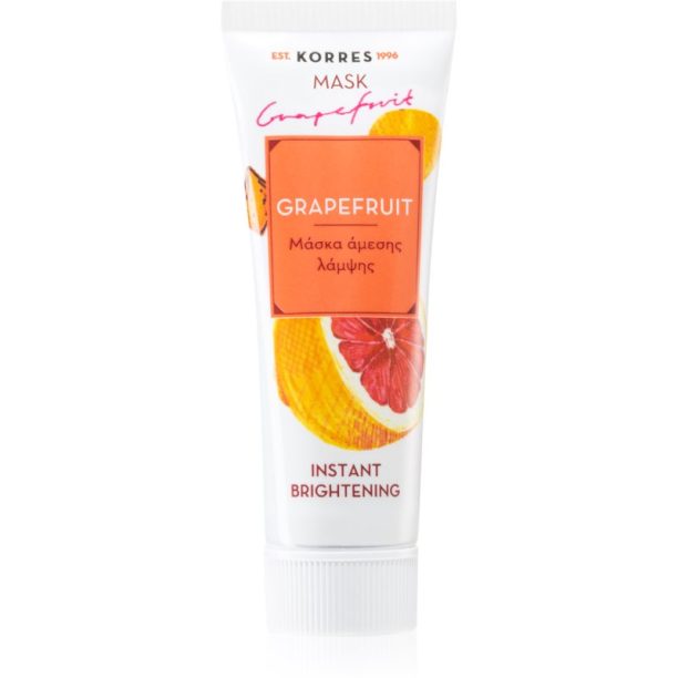 Korres Grapefruit освежаваща маска с мигновен ефект 18 мл.