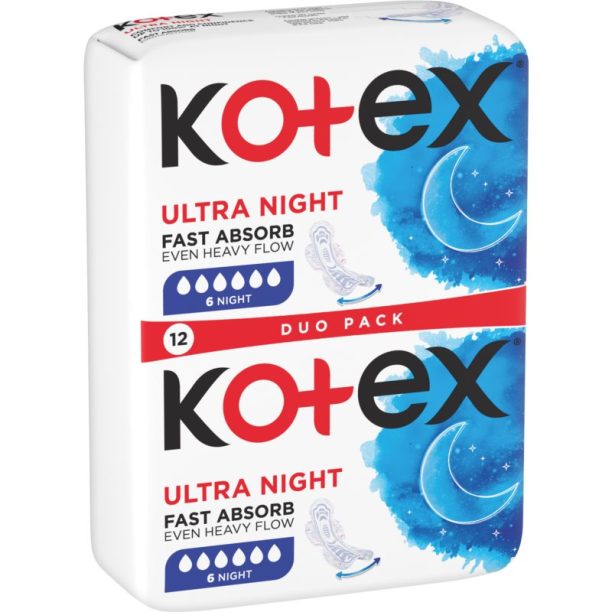 Kotex Ultra Comfort Night санитарни кърпи 12 бр.