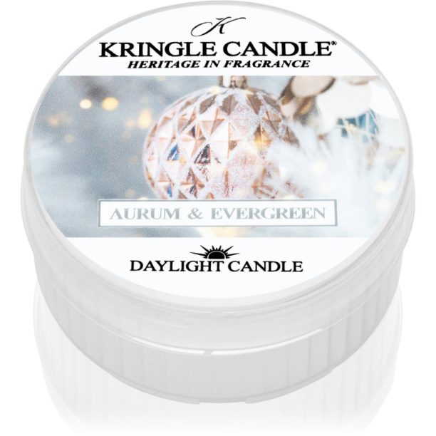 Kringle Candle Aurum & Evergreen чаена свещ 42 гр.