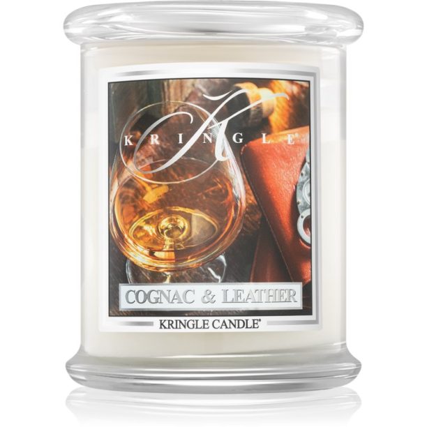 Kringle Candle Brandy & Leather ароматна свещ 411 гр.