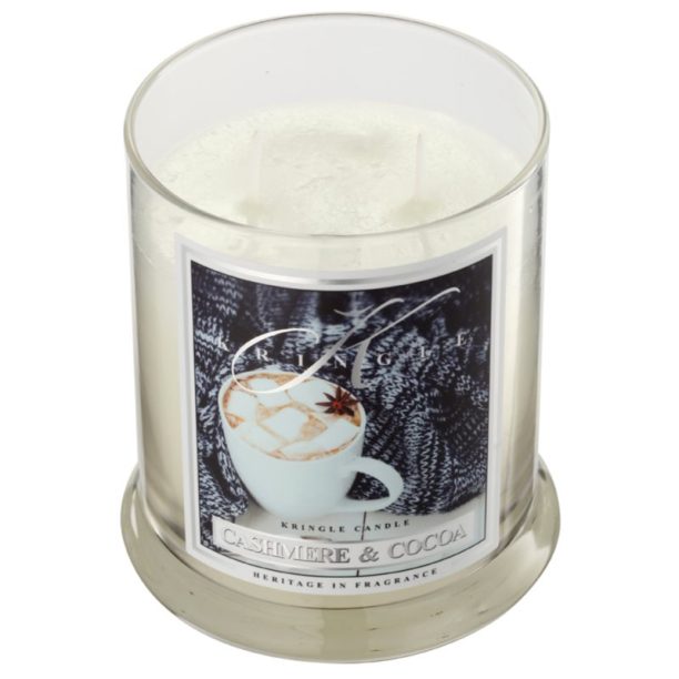 Kringle Candle Cashmere & Cocoa ароматна свещ 411 гр. на ниска цена