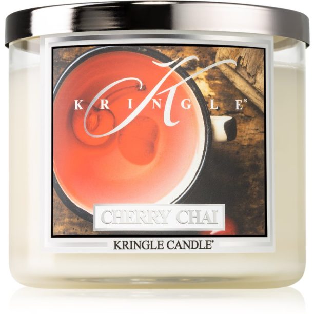 Kringle Candle Cherry Chai ароматна свещ 411 гр.