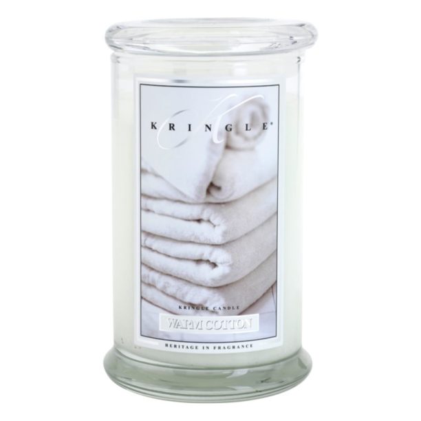 Kringle Candle Warm Cotton ароматна свещ 624 гр.