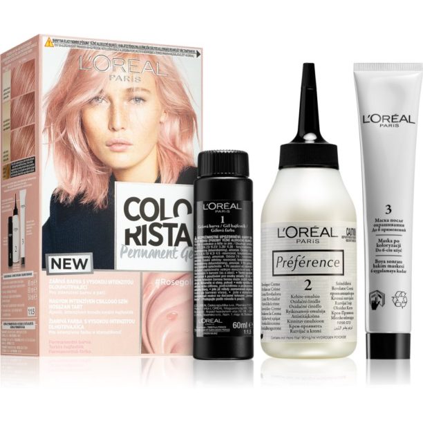 L’Oréal Paris Colorista Permanent Gel перманентната боя за коса цвят Rose Gold