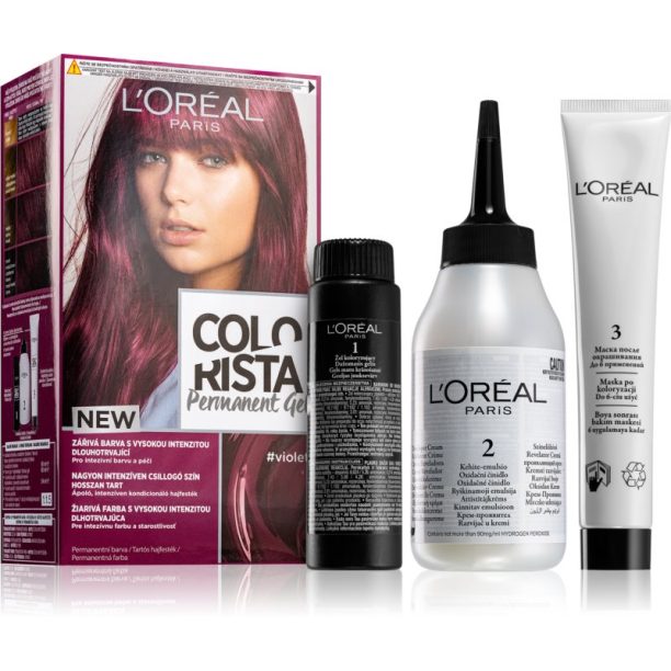 L’Oréal Paris Colorista Permanent Gel перманентната боя за коса цвят Violet