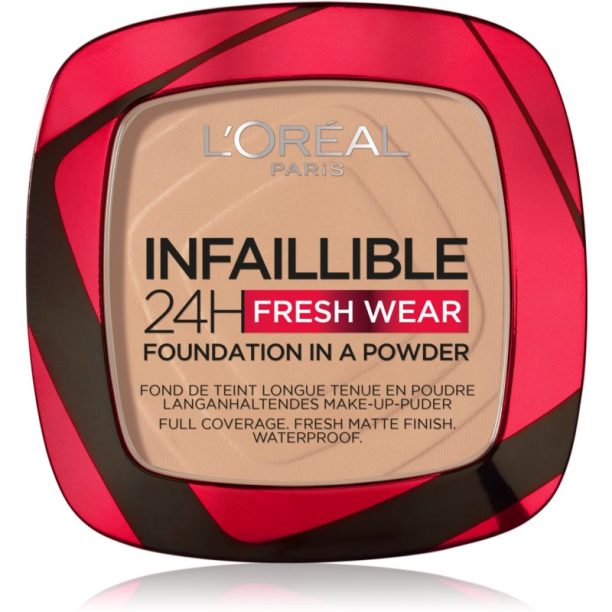 L’Oréal Paris Infaillible Fresh Wear 24h Грим на прах цвят 120 Vanilla 9 гр.