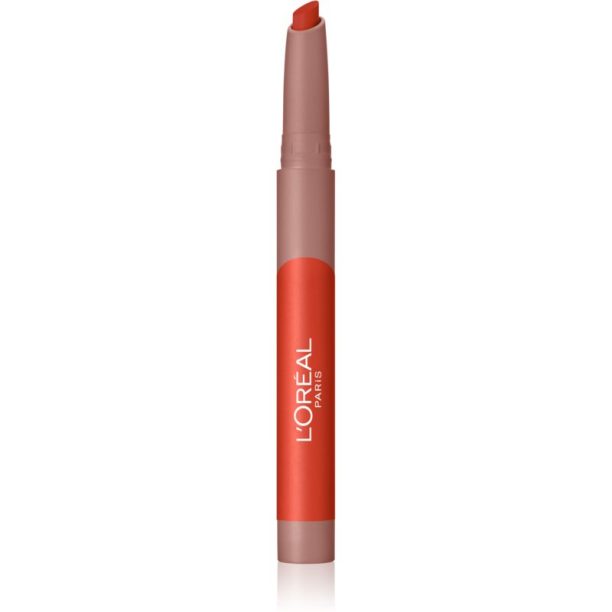 L’Oréal Paris Infaillible Matte Lip Crayon стик-червило с матиращ ефект цвят 110 Caramel Rebel 2.5 гр. на ниска цена