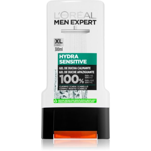 L’Oréal Paris Men Expert Hydra Sensitive успокояващ душ гел за мъже 300 мл.