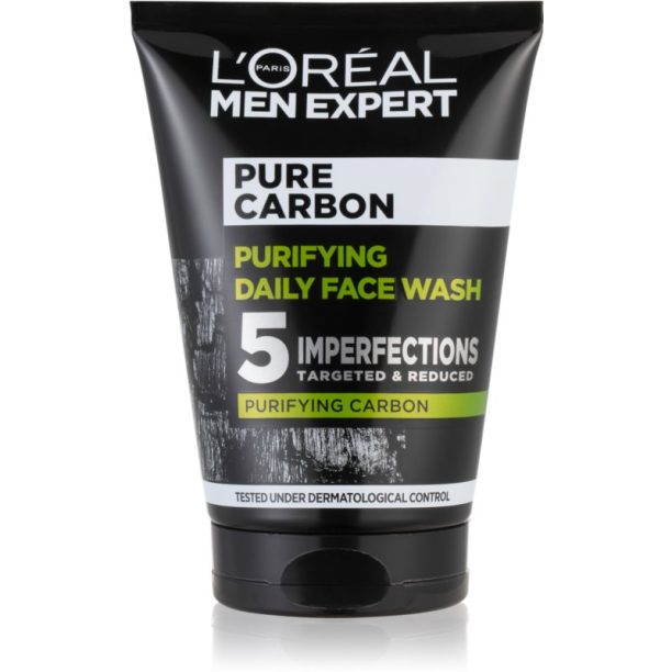 L’Oréal Paris Men Expert Pure Carbon почистващ гел с активен въглен 100 мл. на ниска цена