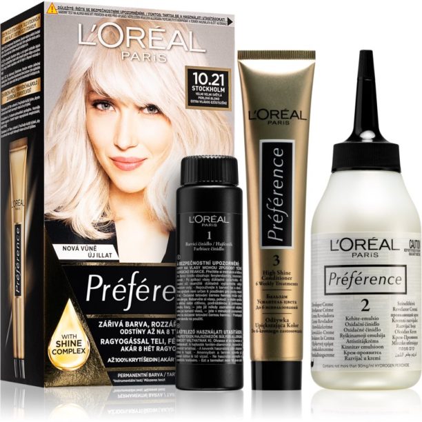 L’Oréal Paris Préférence боя за коса цвят 10.21 Stockholm