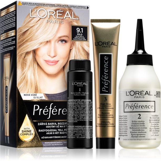 L’Oréal Paris Préférence боя за коса цвят 9.1 Oslo