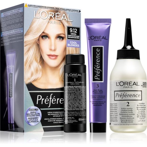 L’Oréal Paris Préférence боя за коса цвят 9.12 Siberia