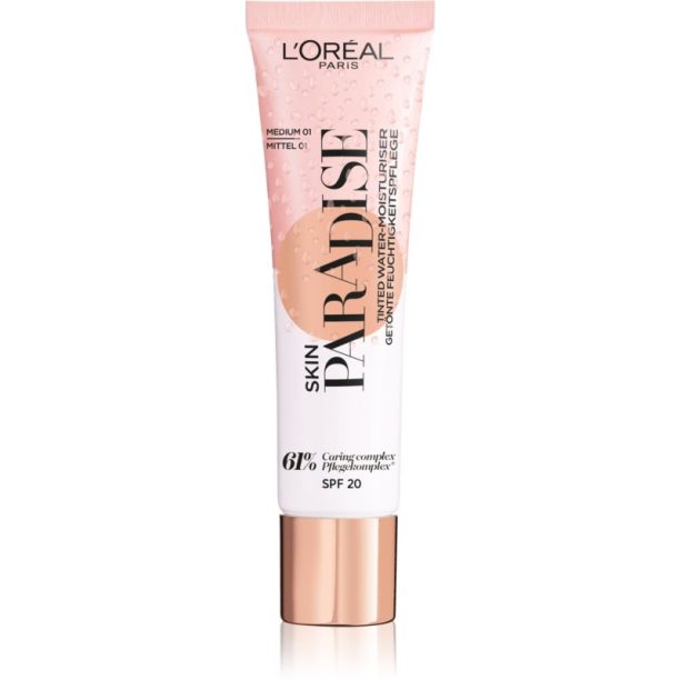 L’Oréal Paris Wake Up & Glow Skin Paradise тониращ хидратиращ крем цвят Medium 01 30 мл.