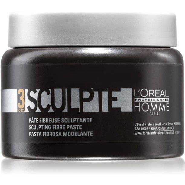 L’Oréal Professionnel Homme 3 Force Sculpte моделираща паста  средна фиксация 150 мл.