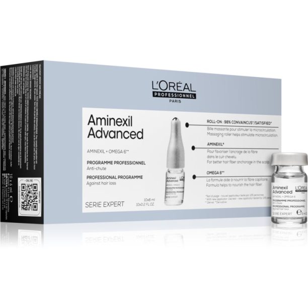 L’Oréal Professionnel Serie Expert Aminexil Advanced подхранващ серум против косопад 10x6 мл.