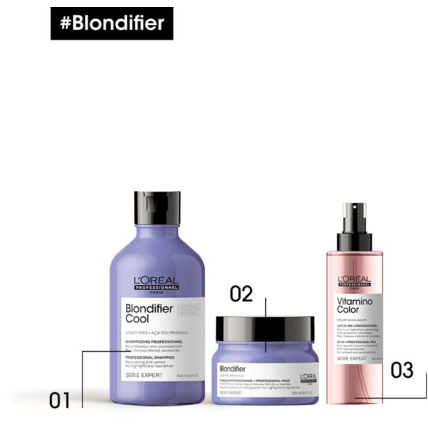 L’Oréal Professionnel Serie Expert Blondifier регенерираща и възстановяваща маска за блонд коса и коса с кичури 250 мл. купи на топ цена