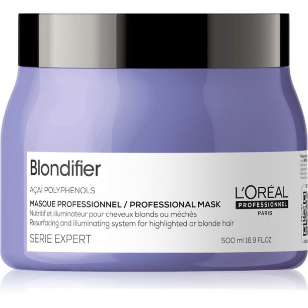 L’Oréal Professionnel Serie Expert Blondifier регенерираща и възстановяваща маска за блонд коса и коса с кичури 500 мл.