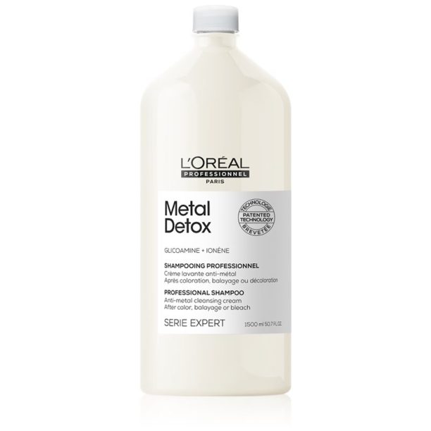 L’Oréal Professionnel Serie Expert Metal Detox дълбоко почистващ шампоан за боядисана и увредена коса 1500 мл.