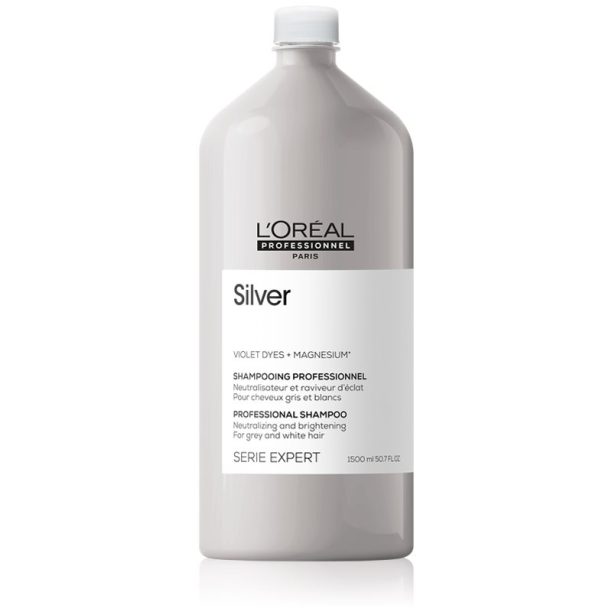 L’Oréal Professionnel Serie Expert Silver сребърен шампоан за сива коса 1500 мл.