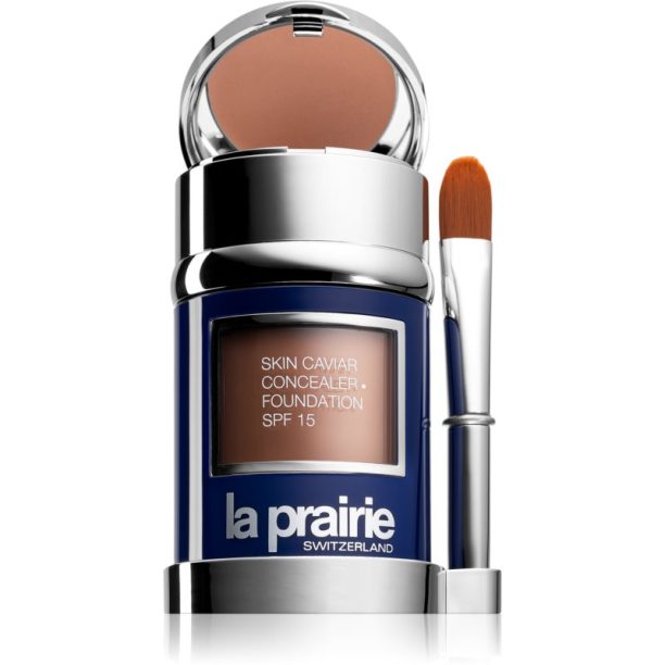 La Prairie Skin Caviar Concealer Foundation грим и коректор SPF 15 цвят Honey Beige (SPF 15) 30 мл.