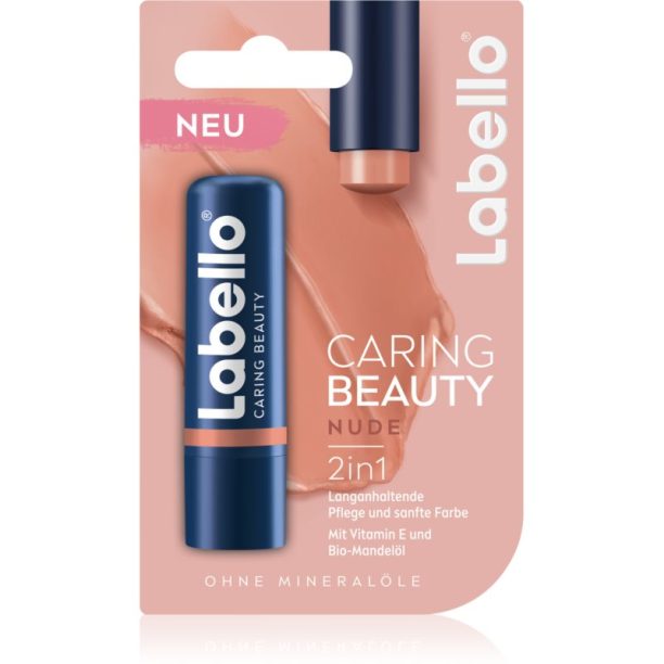 Labello Caring Beauty тониращ балсам за устни цвят Nude 5