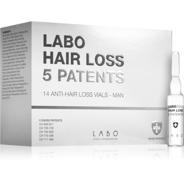 Labo Hair Loss 5 Patents Интензивна грижа против косопад за мъже 14x3