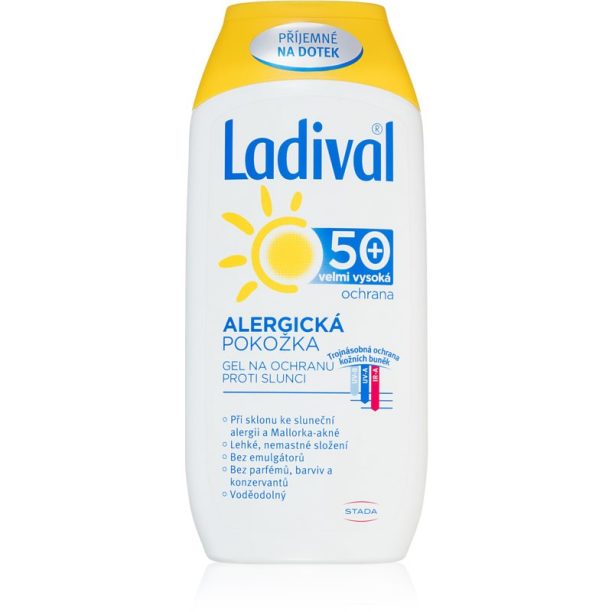 Ladival Allergic защитен крем-гел за слънчеви бани против слънчеви алергии SPF 50+ 200 мл.