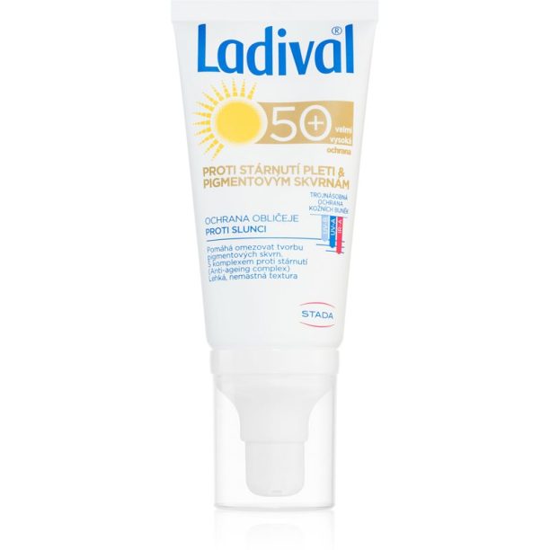 Ladival Anti-aging & Dark Spots защитен крем против стареене на кожата против пигментни петна SPF 50+ 50 мл.