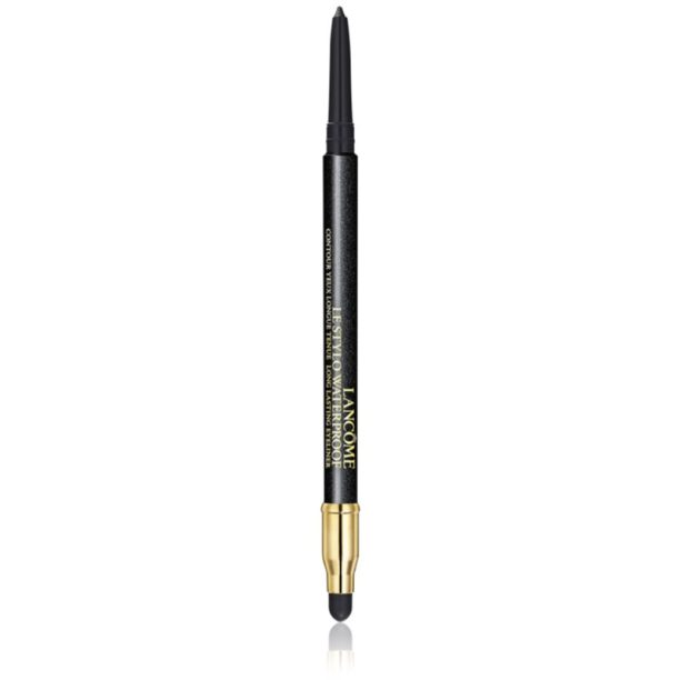 Lancôme Le Stylo Waterproof водоустойчив молив за очи в висока пигментация цвят 01  Noir Onyx