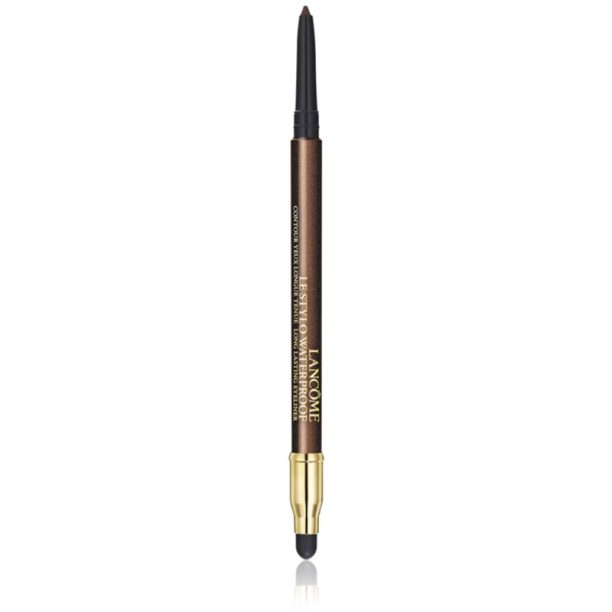 Lancôme Le Stylo Waterproof водоустойчив молив за очи в висока пигментация цвят 04 Bronze Riche