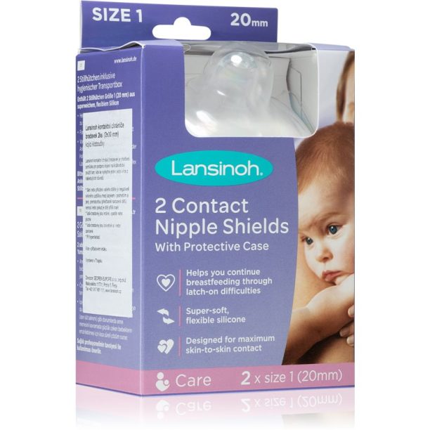 Lansinoh Breastfeeding протектори за зърна 20 mm 2 бр.