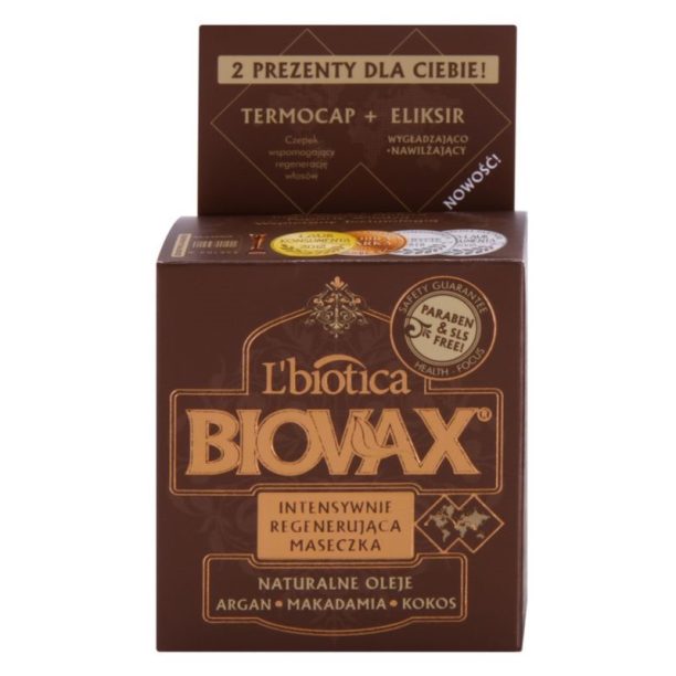 L’biotica Biovax Natural Oil ревитализираща маска за постигане на съвършен вид на косата 250 мл. купи на топ цена