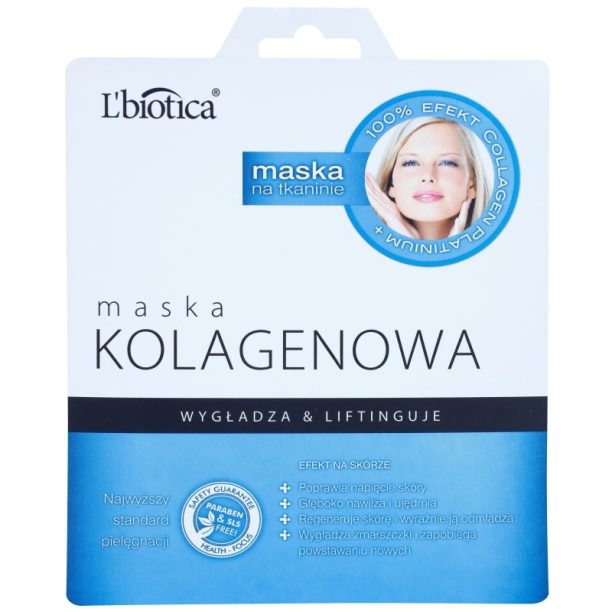 L’biotica Masks Collagen Platinium платнена маска с колаген 23 мл.