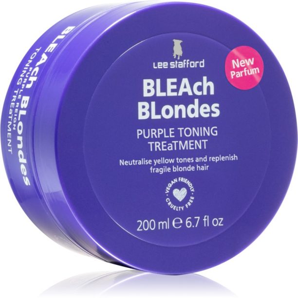 Lee Stafford Bleach Blondes Purple reign маска неутрализиращ жълтеникавите оттенъци 200 мл.