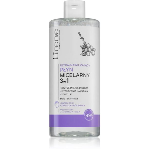 Lirene Cleansing Care Acai двуфазна мицеларна вода 3 в 1 400 мл.