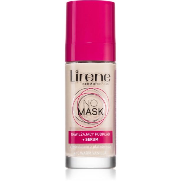 Lirene No Mask хидратиращ фон дьо тен цвят 410 Warm Vanilla 30 мл.